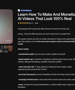 Ai Ads Mastery - Learn How To Make And Monetise AI Videos That Look 100% Real