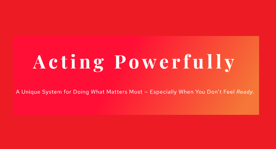 Tom O’Connor – Acting Powerfully